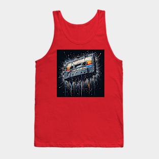 Chromatic Echoes: The Abstract Tapestry Tank Top